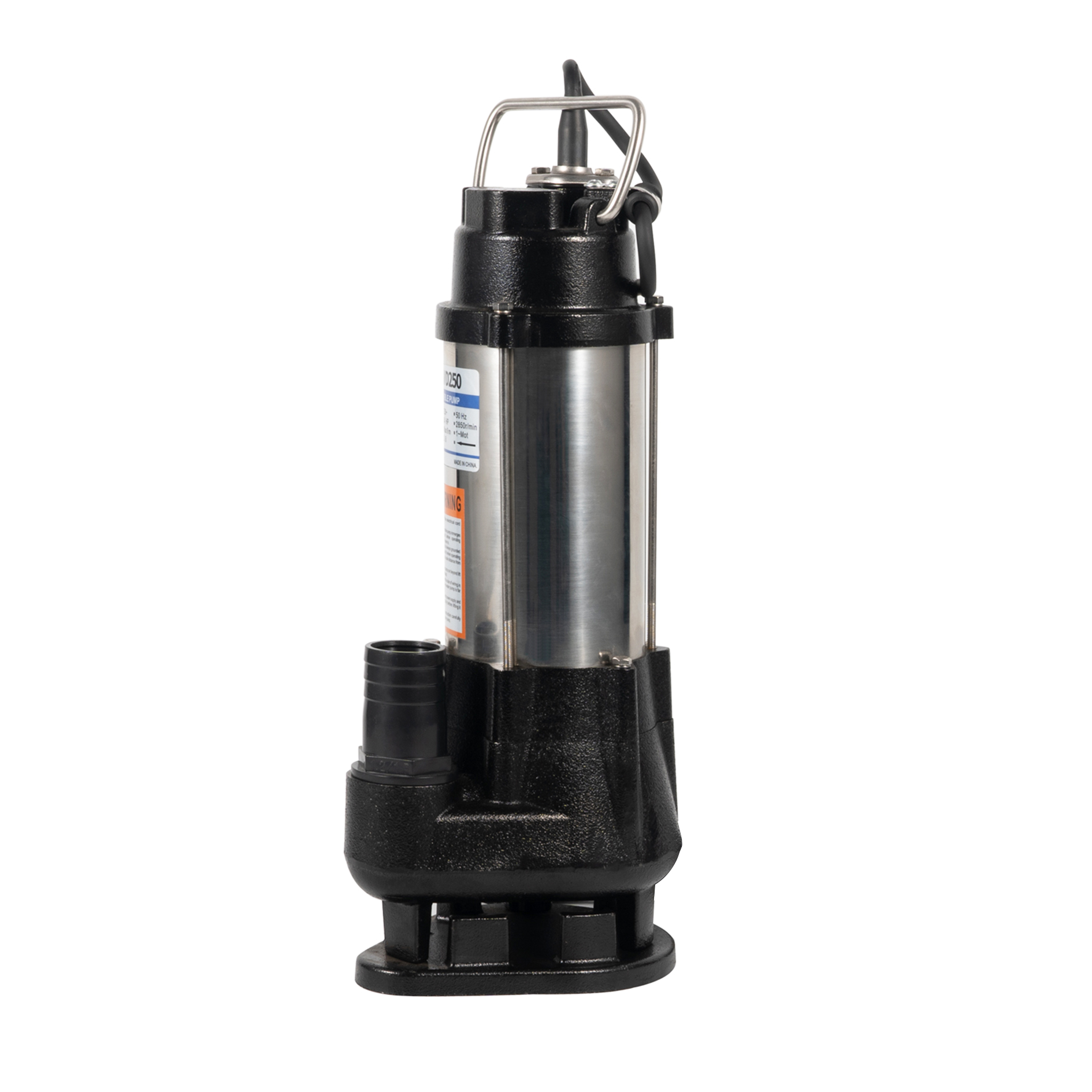 Flotador cortador de bomba sumergible de aguas residuales de acero inoxidable 1.5HP